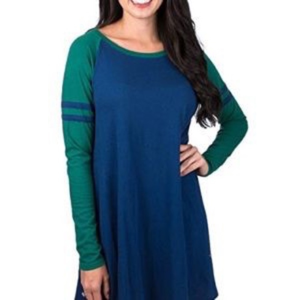 🆕Lauren James Casual Jersey Long Sleeve Dress